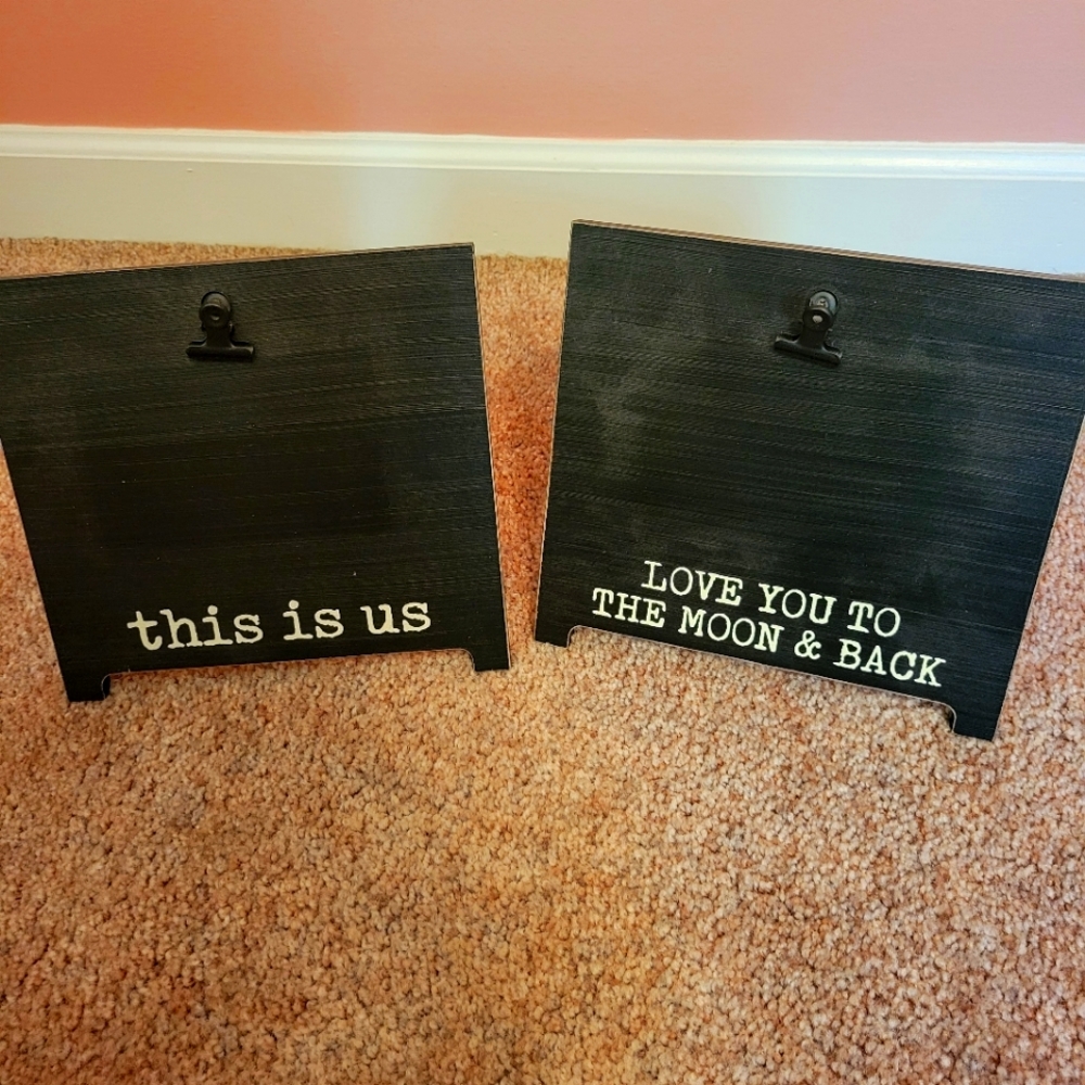 Quantity two picture frames